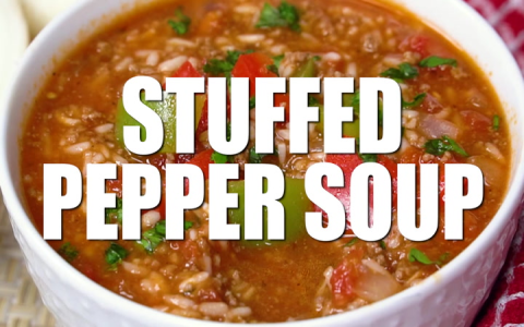 Make Stuffed Pepper Soup from LoveBakesGoodCakes.com at Home | Simple Recipe, Delicious Results