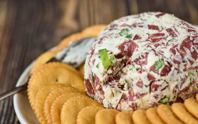 Dried Beef and Pineapple Cheese Ball Appetizer - Perfect for Parties
