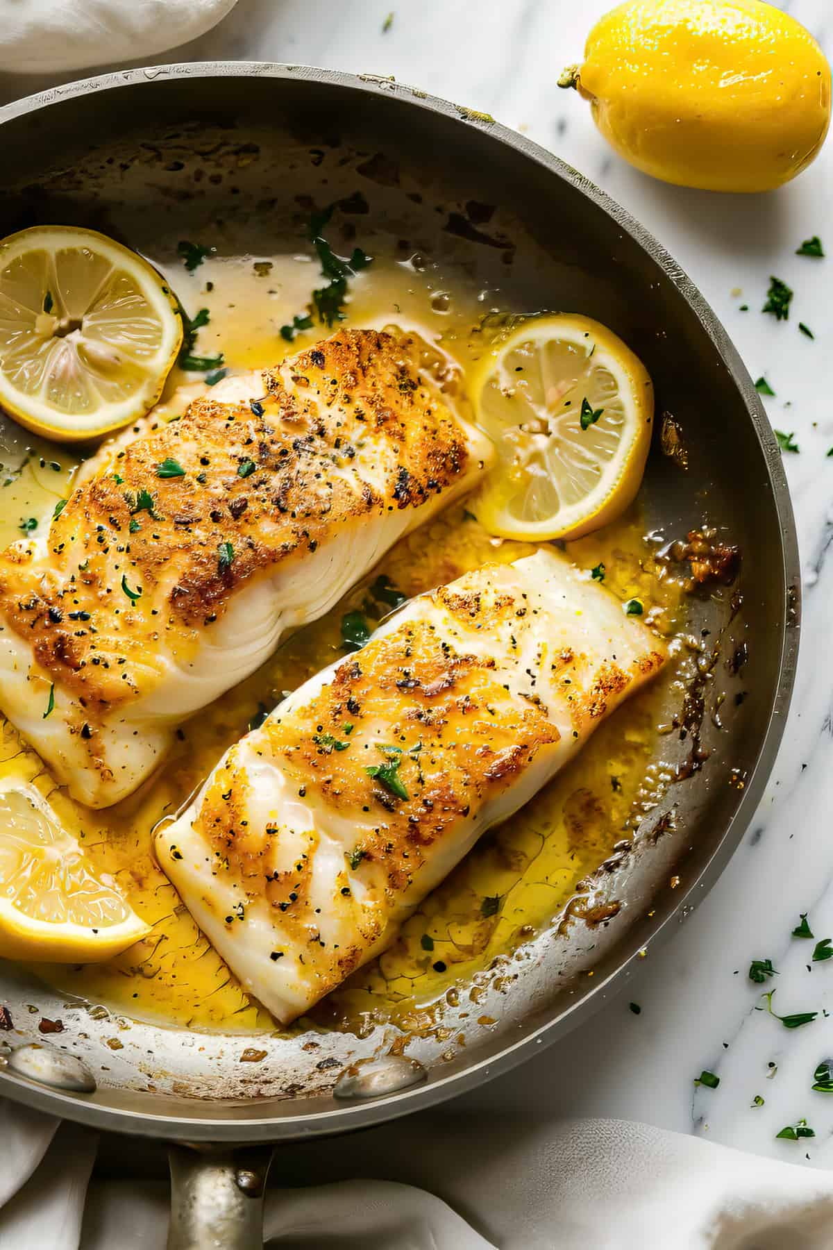 Best Way to Cook Pan Fried Cod with Lemon Butter Sauce, Great Tips for Beginners!