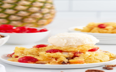 Cherry Dump Cake with Pineapple and Pecans: Easy Recipe (The Best Dessert Youll Ever Make)
