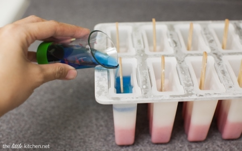Red White Blue Ice Pop:  Easy Recipe for a Cool Treat! Try this simple guide to make your own delicious ice pops at home.