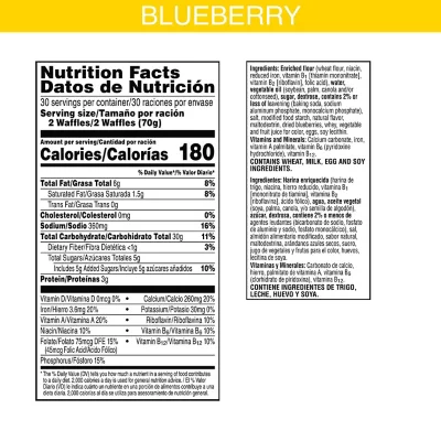 Blueberry Eggo Waffle Nutrition Facts: Good or Bad for You?
