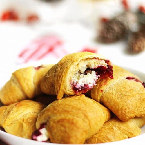 Looking for an Easy Holiday Appetizer? Try These Delicious Cranberry Sauce Cream Cheese Crescent Rolls