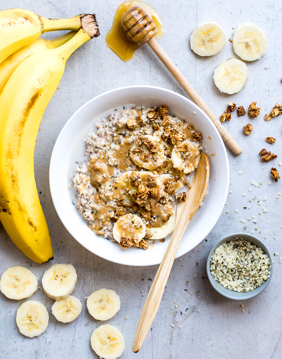 oatmeal with bananas almonds recipe