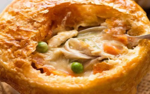 Best Turkey Pot Pie (Creamy Mushroom Soup Base)