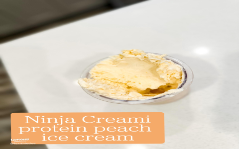 Low Calorie Ninja Creami Peach Protein Ice Cream: Your Diet Friendly Dessert!