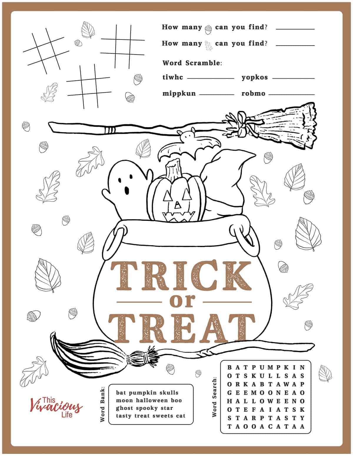 Best Printable Halloween Activities: Keep Kids Entertained All Season Long