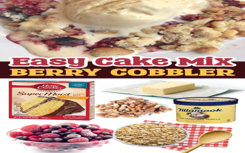 Mixed Berry Dump Cake: Easy Recipe with Frozen Berries!