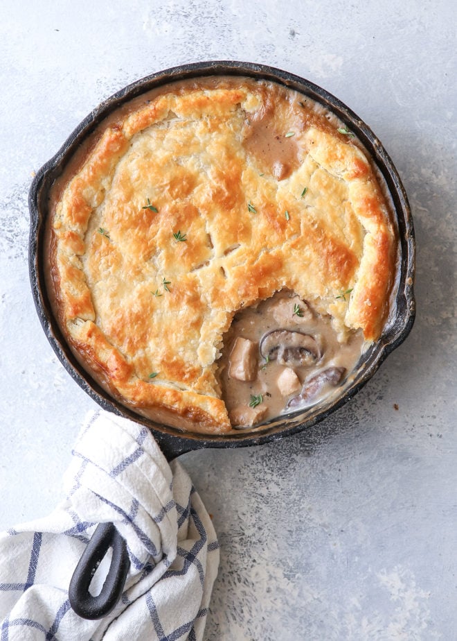 Best Turkey Pot Pie (Creamy Mushroom Soup Base)