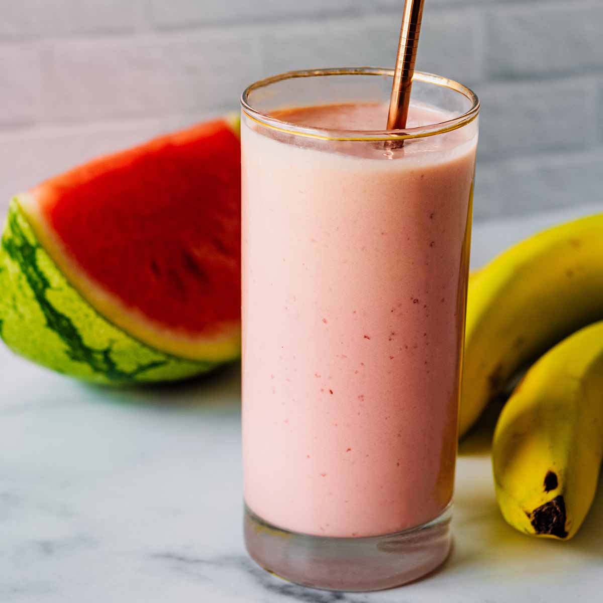 Best Smoothie with Watermelon and Banana (Quick Refreshment)