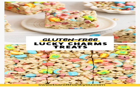 Make Rice Krispie Treats in Microwave with Lucky Charms! Yummy!
