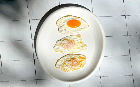 Fried Fish and Over Easy Eggs Chilean Recipe: Yummy Breakfast.