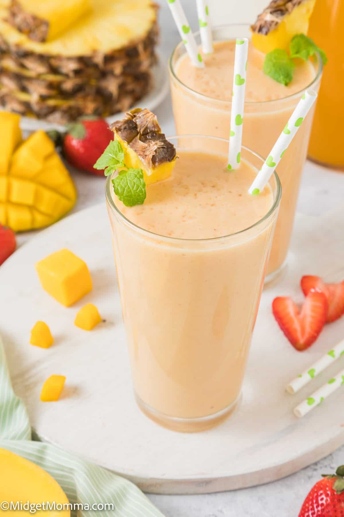 Make a Mango Strawberry Pineapple Smoothie (Best Summer Drink!)
