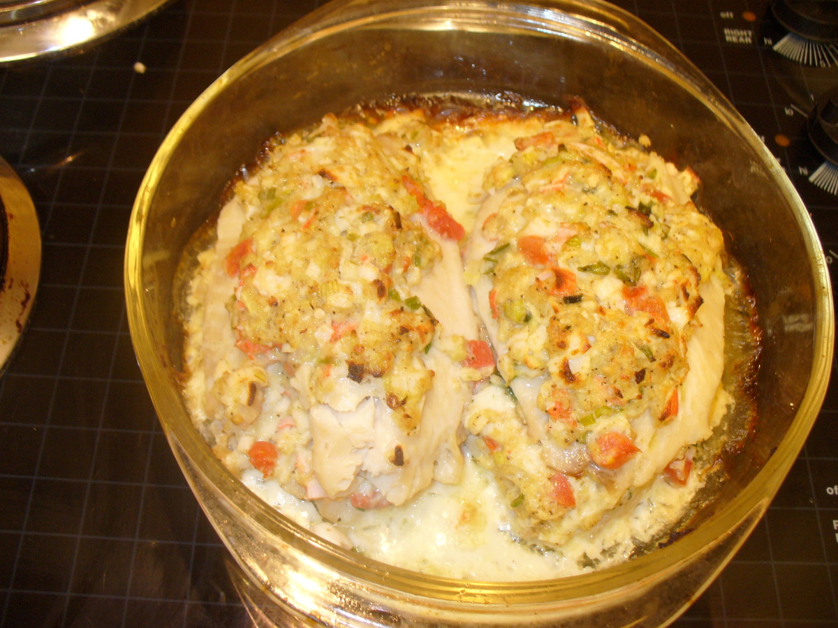 Craving Seafood? Try This Orange Roughy Stuffed with Crabmeat Recipe.